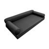 DBM IMPORTS *Cover ONLY*-Style 6 Outdoor Daybed Mattress Bolster Pillow Slipcovers Pipe Trim Crib Size - AD003 view 1