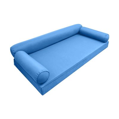 DBM IMPORTS *Cover ONLY*-Style 6 Outdoor Daybed Mattress Bolster Pillow Slipcovers Pipe Trim Crib Size - AD102