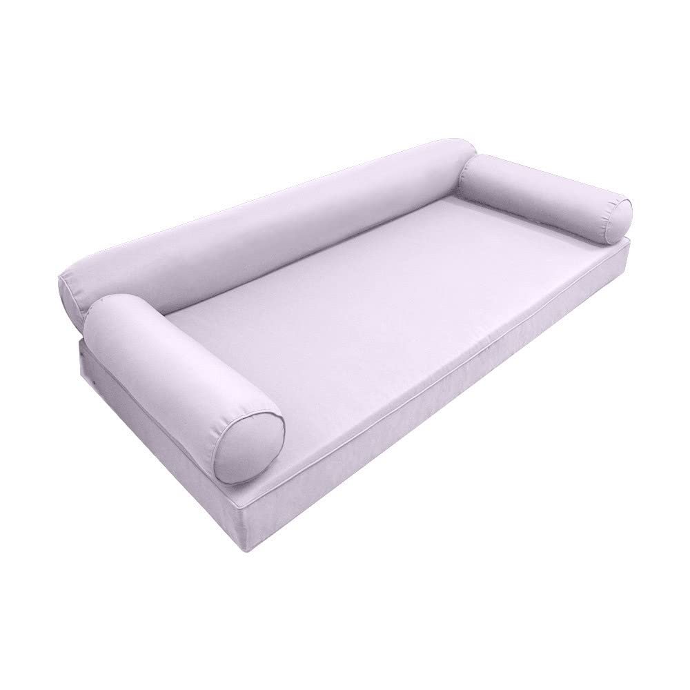 DBM IMPORTS *Cover ONLY*-Style 6 Outdoor Daybed Mattress Bolster Pillow Slipcovers Pipe Trim Crib Size - AD107