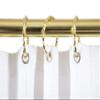 Utopia Alley Rustproof Wall Mounted Aluminum D-shape Shower Rod With Ceiling Support for Freestanding Tubs, 60 Inch Large Size by 25 Inch, Gold view 4