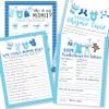 50 Blue Who Knows Mommy Best, Baby Prediction and Advice Cards etc, 25 Love or Labor, Boobs Or Baby Butts Gender Reveal - 6 Double Sided Cards Baby Shower Games Funny, Baby Shower Party Supplies view 3