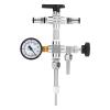 AIZYR Counter Pressure Bottle Filler with 0-60 psi Monitoring Pressure Gauge, CO2 Beer Bottle Growler Filler 304 Stainless Steel Beer Homebrew Tool Kit view 1