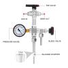 AIZYR Counter Pressure Bottle Filler with 0-60 psi Monitoring Pressure Gauge, CO2 Beer Bottle Growler Filler 304 Stainless Steel Beer Homebrew Tool Kit view 3