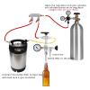AIZYR Counter Pressure Bottle Filler with 0-60 psi Monitoring Pressure Gauge, CO2 Beer Bottle Growler Filler 304 Stainless Steel Beer Homebrew Tool Kit view 4