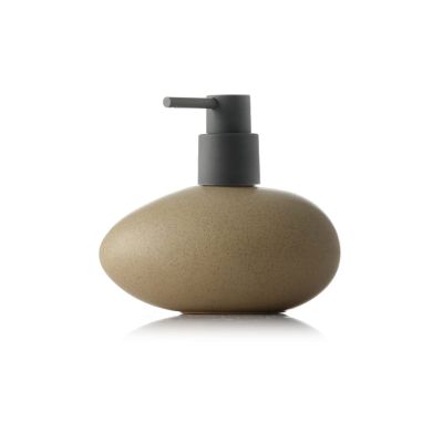 YUEYOULII Shampoo Dispenser Ceramic Lotion Sub-Pack, Press The Empty Bottle Kitchen Sink with Shower Gel Hand Soap Shampoo (11.8 Ounces) Soap Dispenser for Kitchen (Color : Brown)