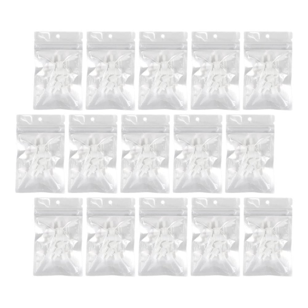 Beaupretty 100pcs Replacement Bottle Stoppers Lash Extension Tools Eyelash Bottle Pins Replacement Nozzle for Bottle Eye Lashes White Substitute Universal