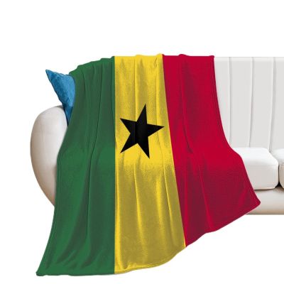 Adugen Origei Flannel Warm Super Soft Ghana Flag Blanket 40"x50"
