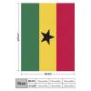 Adugen Origei Flannel Warm Super Soft Ghana Flag Blanket 40"x50" view 2