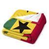 Adugen Origei Flannel Warm Super Soft Ghana Flag Blanket 40"x50" view 3