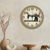ArogGeld Sewing Room Wall Clock Sewing Machine Clocks Silent One Size view 2