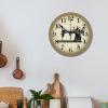 ArogGeld Sewing Room Wall Clock Sewing Machine Clocks Silent One Size view 3