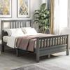Anwick 59 Inch Deluxe Wood Platform Bed with Headboard/No Box Spring Needed/Wood Slat Support/Twin Traditional Bed, Clay view 1