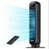 Dreo Tower Fan for Bedroom, 2026 Upgraded DC Motor, 28ft/s High Velocity, 20dB Ultra Quiet Standing Fan, 8 Speeds 4 Modes, 90 Oscillating Bladeless Fan for Indoors, Floor Fans with Remote, Black view 1