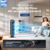 Dreo Tower Fan for Bedroom, 2026 Upgraded DC Motor, 28ft/s High Velocity, 20dB Ultra Quiet Standing Fan, 8 Speeds 4 Modes, 90 Oscillating Bladeless Fan for Indoors, Floor Fans with Remote, Black view 2