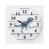 Dinosaur Trex Wall Clock Rustic Animal Wooden Decorative 12 Inch Round Silent Non-Ticking Clock Battery Operated Wall Clocks Easy to Read for Kitchen Living Room Works view 1