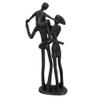 AB Tools Family of 3 Piggy Back Silhouette Figurine Statue House Decor Ornament Cast Iron view 2