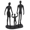 AB Tools Family of 3 Holding Hands Silhouette Figurine Statue House Decor Ornament Metal view 1
