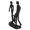 AB Tools Family of 3 Holding Hands Silhouette Figurine Statue House Decor Ornament Metal view 2