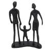 AB Tools Family of 3 Holding Hands Silhouette Figurine Statue House Decor Ornament Metal view 3