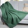 Biddy Murphy Ultra Soft Irish Mohair & Wool Throw Blanket, Made in Ireland, 54"x72", Solid Green view 1