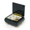 23 Note Turquoise Modern Musical Jewelry Box in a High Gloss Finish - Music Box Dancer view 2