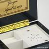 23 Note Turquoise Modern Musical Jewelry Box in a High Gloss Finish - Music Box Dancer view 3