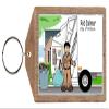 PrintedPerfection.com Personalized Trash Collector, Sanitation Engineer - Male Wooden Key Chain view 1