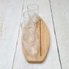 Beer Flight Sampler Paddle Board Surfboard Shape. For 4oz to 5oz Glasses. Made in Oakville, MD USA. view 3