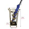 Umbrella Stand Openwork Holder, Antique Umbrella Rack with Removable Drip Tray, Metal Office Hallway for Umbrellas Walking Cane (Color : Yellow) view 4