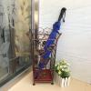 Umbrella Stand Openwork Holder, Antique Umbrella Rack with Removable Drip Tray, Metal Office Hallway for Umbrellas Walking Cane (Color : Red) view 3