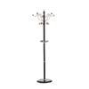 YKHB Floor Coat Rack Coat Stand New Tree Style Metal Coat Rack Coat Hat Stand Tree Holder Bags Hanger Rack with 40cm Round Base Clothes Racks 190cm Easy to Assemble (Color : Black) view 1