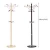 YKHB Floor Coat Rack Coat Stand New Tree Style Metal Coat Rack Coat Hat Stand Tree Holder Bags Hanger Rack with 40cm Round Base Clothes Racks 190cm Easy to Assemble (Color : Black) view 2