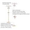 YKHB Floor Coat Rack Coat Stand New Tree Style Metal Coat Rack Coat Hat Stand Tree Holder Bags Hanger Rack with 40cm Round Base Clothes Racks 190cm Easy to Assemble (Color : Black) view 4