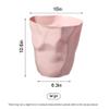 WYDNX Trash Can Trash Can Creative,Household Kitchen Garbage Can,NordicLiving Room Bathroom Personality Basket Wastebaskets Home Use (Color : Yellow) view 2
