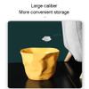 WYDNX Trash Can Trash Can Creative,Household Kitchen Garbage Can,NordicLiving Room Bathroom Personality Basket Wastebaskets Home Use (Color : Yellow) view 4