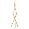 YKHB Floor Coat Rack Coat Rack with 9 Hooks Free Standing Wooden Wood Coat Stand Entryway Coat Hat Treer for Coat, Hat Easy to Assemble view 1