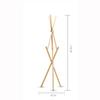 YKHB Floor Coat Rack Coat Rack with 9 Hooks Free Standing Wooden Wood Coat Stand Entryway Coat Hat Treer for Coat, Hat Easy to Assemble view 2