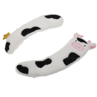 Cabilock Household Toilets Pad Warm Plush Seat Covers Reusable Washable Black White Design Easy Application