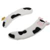Cabilock Household Toilets Pad Warm Plush Seat Covers Reusable Washable Black White Design Easy Application view 1
