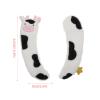 Cabilock Household Toilets Pad Warm Plush Seat Covers Reusable Washable Black White Design Easy Application view 2