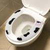 Cabilock Household Toilets Pad Warm Plush Seat Covers Reusable Washable Black White Design Easy Application view 3