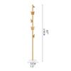 YKHB Floor Coat Rack Coat Stand Creative Iron Bow-Knot Hook Coat Rack Nordic Marble Base Standing Hanger Home Floor Clothing Rack Easy to Assemble (Color : White) view 2