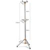 YKHB Floor Coat Rack Coat Rack 8 Hooks Stainless Steel Coat Rack, 3 Adjustable Sizes Free Standing Coat Stand, Hallway/Entryway Coat Hanger Stand Easy to Assemble (Size : 155cm) view 2