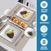 H.VERSAILTEX Linen Placemats Set of 8 Premium Solid Table Placemats for Dining Table Spill-Proof Waterproof Table Mats Heat-Resistant Kitchen Table Mats Washable, 12x18 inches, Taupe view 4