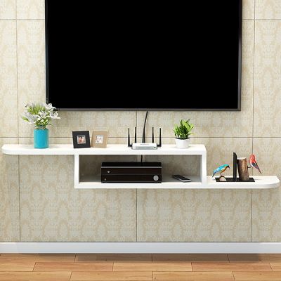 WANGPP Wall Mounted Floating TV Cabinet,Floating TV Stand Wall Mount Shelf Decorative,Media Console,Entertainment Center Cabinet Component,Floating Entertainment Unit for Living Room Bedroom