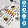 H.VERSAILTEX Linen Placemats Set of 6 Premium Solid Table Placemats for Dining Table Spill-Proof Waterproof Table Mats Heat-Resistant Kitchen Table Mats Washable, 12x18 inches, Ivory view 4