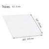 XMRISE Silicone Rubber Sheet Plate Mat Home Industry Heat Resistant Support Gaskets Plumbing White 470 * 270 * 5mm view 2