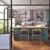 CONMING 3-Tier Industrial Pipe Wall Mount Shelves, Wall Mount Bookshelf,Kitchen Spice Rack, Rustic Storage Shelves, Easy to Install,for Bathroom, Bedroom, Living Room view 2