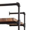 CONMING 3-Tier Industrial Pipe Wall Mount Shelves, Wall Mount Bookshelf,Kitchen Spice Rack, Rustic Storage Shelves, Easy to Install,for Bathroom, Bedroom, Living Room view 4