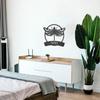 Badger Steel USA - Dragonfly Monogram - Metal Wall Art - 24" X 21.9" - Black view 3
